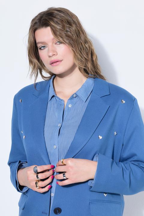 Actual product image Studio Untold Heart Studded Oversized Blazer (42, 44)