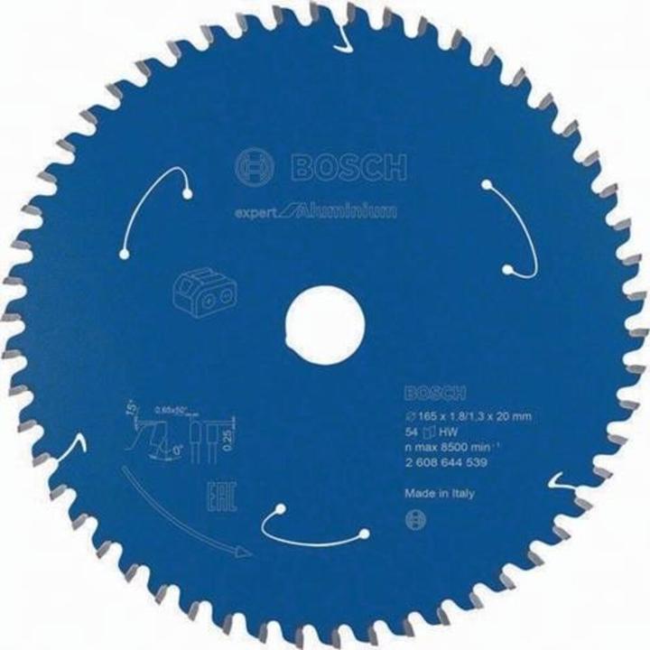 Actual product image Bosch Professional Zubehör Blau Zubehör 2608902120 EXPERT Kreissägeblatt Aluminium kabellos 165 x 1,8/1,3 x 20 mm T54