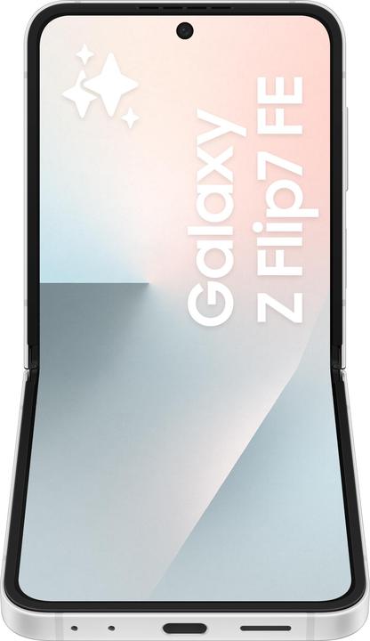 Actual product image Samsung Galaxy Z Flip7 FE (128 GB, White, 6.70", SIM + eSIM, 5G)