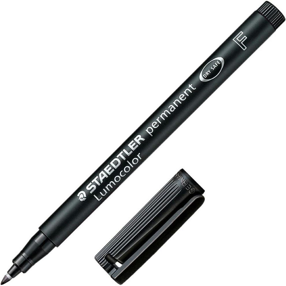 Thumbnail - Staedtler, Marker, Lumocolor permanent (Schwarz, 0.60 mm, 1 x)