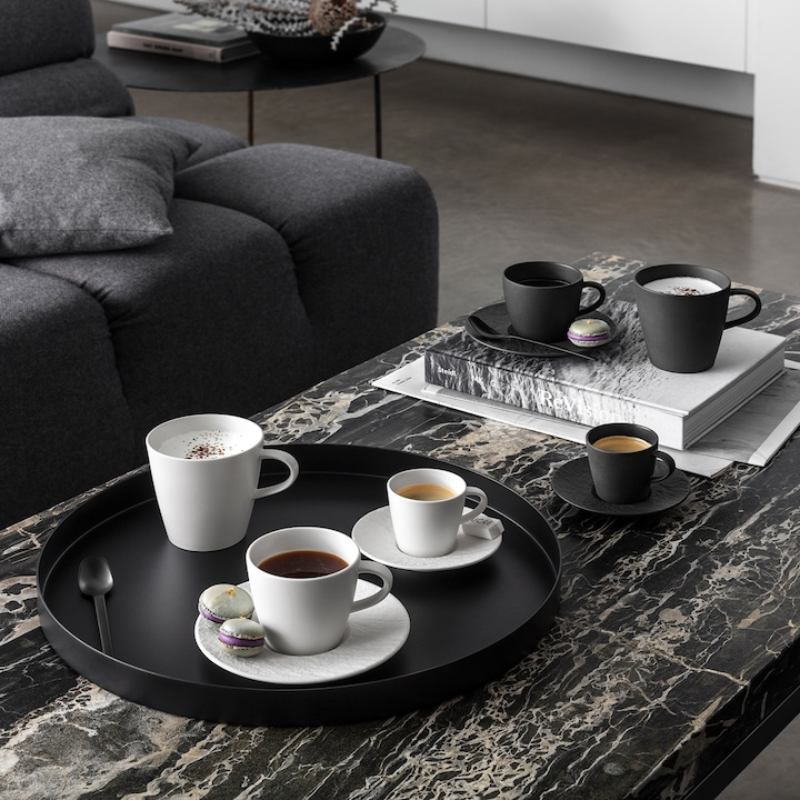 Actual product image Villeroy & Boch Manufacture Rock mocha/espresso saucer (1 x)