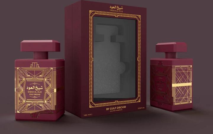 Actual product image Gulf Orchid Sheikh Al Oud Red Eau De Parfum, 100ml (Eau de parfum, 100 ml)