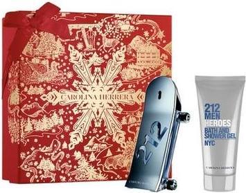 Immagine prodotto Carolina Herrera 212 Heroes Eau De Toilette Spray 90ml e Gel Doccia 100ml