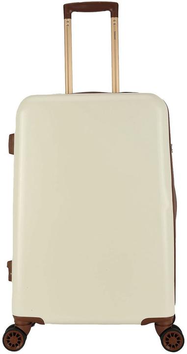 Ordentlicher Retro -Kooffer -Medium 67 cm Weiss (65 l)