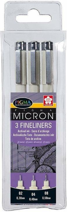 Produktbild Sakura Pigma Micron (Schwarz, 3 x)