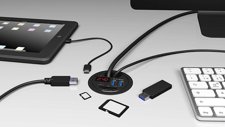 Immagine prodotto Icy Box Ib-Hub1404 (USB-A, 3 Porti)