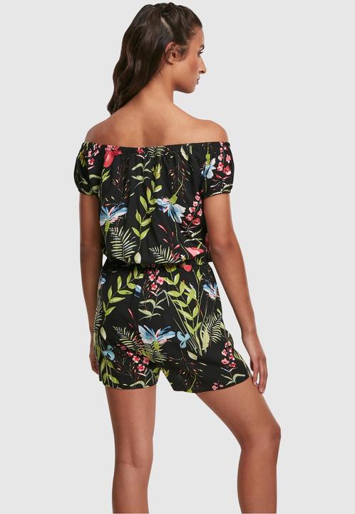 Produktbild Urban Classics Ladies AOP Off Shoulder Short Jumpsuit (L)