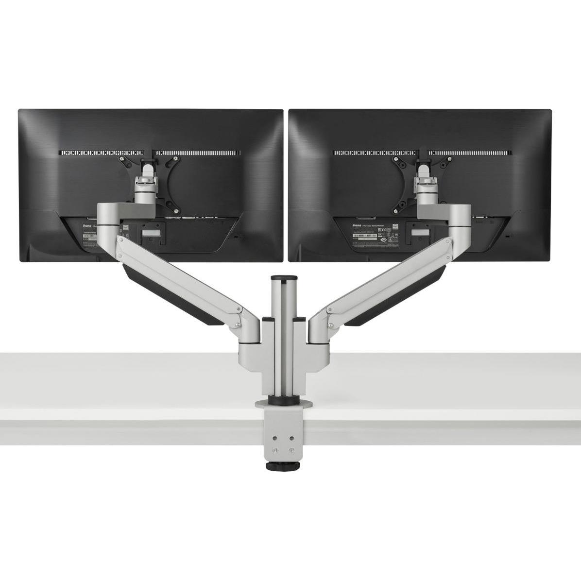 Thumbnail - Bakker Elkhuizen Premium Office (Tisch, 32"), Monitor Halterung, Silber