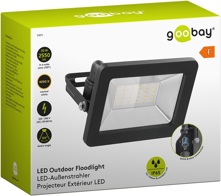 Produktbild Goobay Aussenstrahler (2560 lm, IP65)