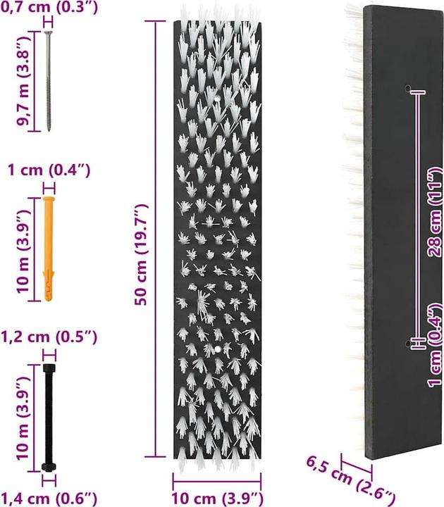 Image du produit vidaXL Rinderpflegebürste