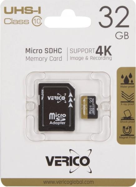 Actual product image Verico MicroSDHC 32GB Memory Card UHS-I Class 10 (32 GB, microSDHC, U1, UHS-I)