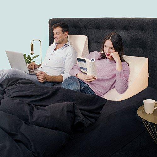 Produktbild Purovin Keilkissen für Bett und Couch (30 x 50 x 60 cm)