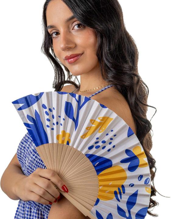 Immagine prodotto Fisura Handfächer BLUE & YELLOW FLOWERS