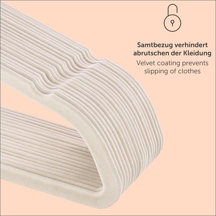 Produktbild Blumtal 50-teiliges Samt-Kleiderbügel Set (50 x)