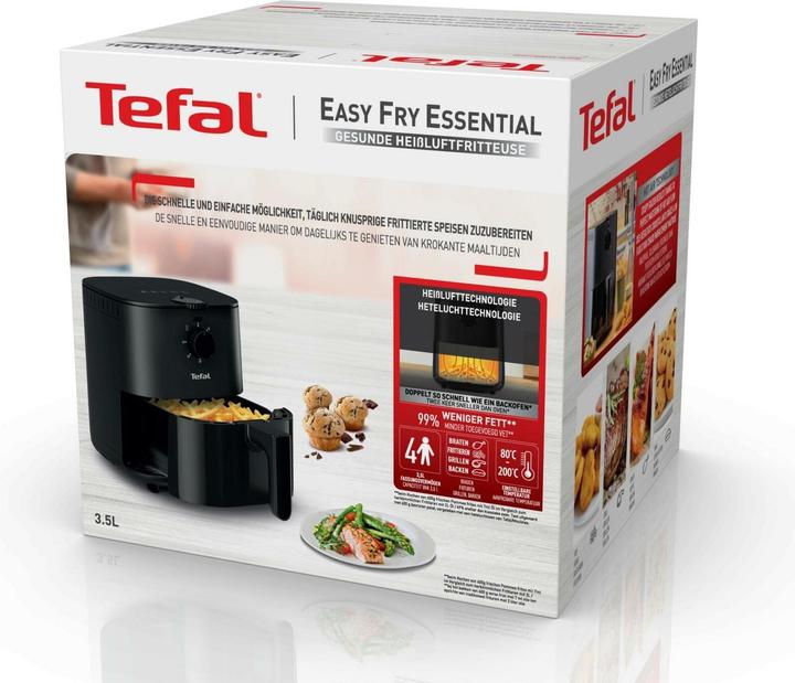 Produktbild Tefal Easy Fry Essential Heissluftfritteuse (EY1308), Schwarz