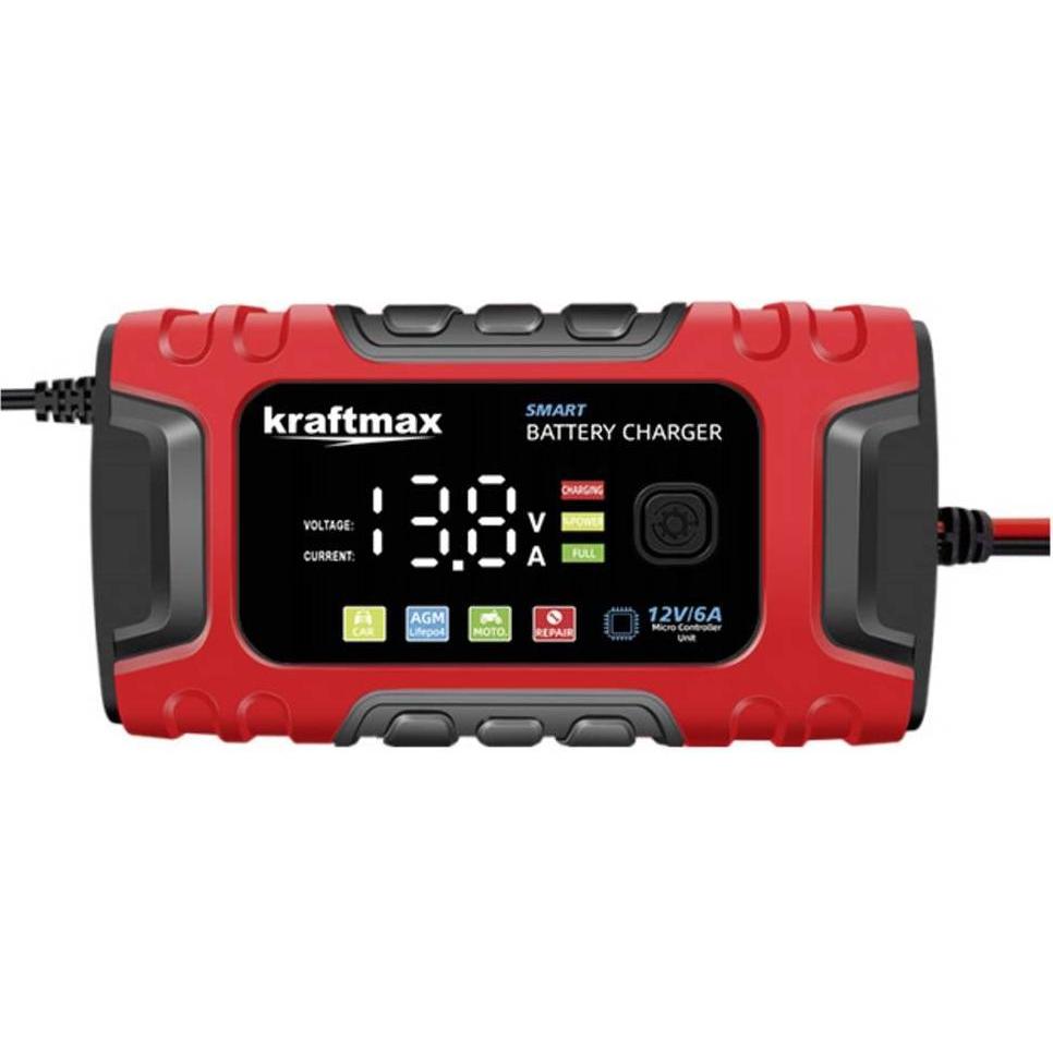 Kraftmax, Caricabatterie per auto, Ladegerät (12V, 6 A)