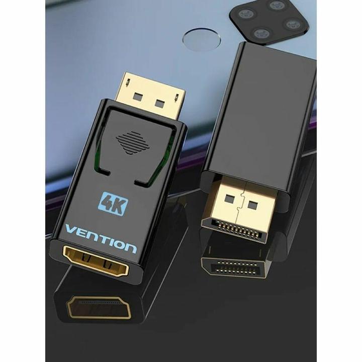 Actual product image Vention DisplayPort Male to HDMI Female Adapter Black (HDMI, DP, 4.01 cm)