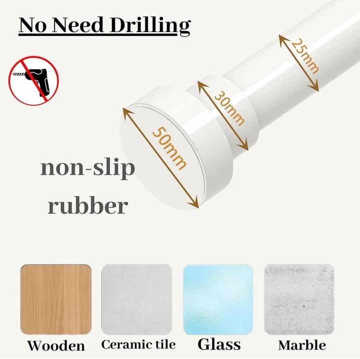 Produktbild Gdevkhn Duschvorhangstange ohne Bohren