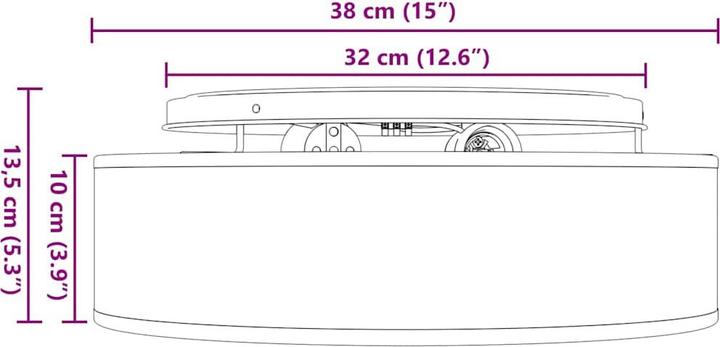 Produktbild vidaXL Deckenlampe (E27)