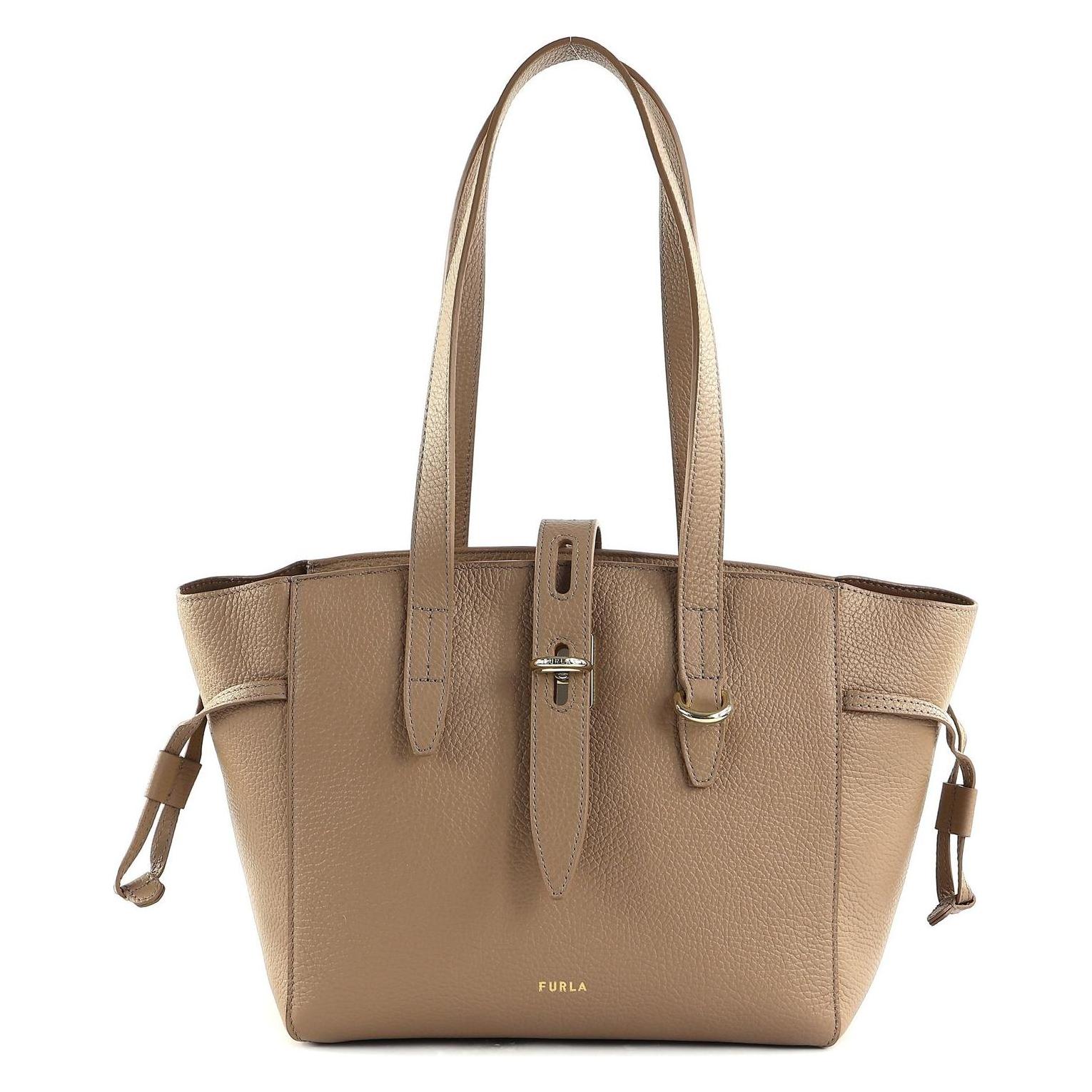 Furla, Damen, Tasche, Net Tote Bag 24, Braun