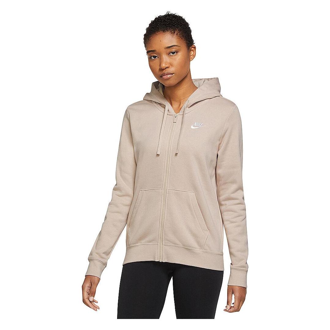 Nike, Damen, Laufjacke, Sportswear Club Fleece (S), Beige, S