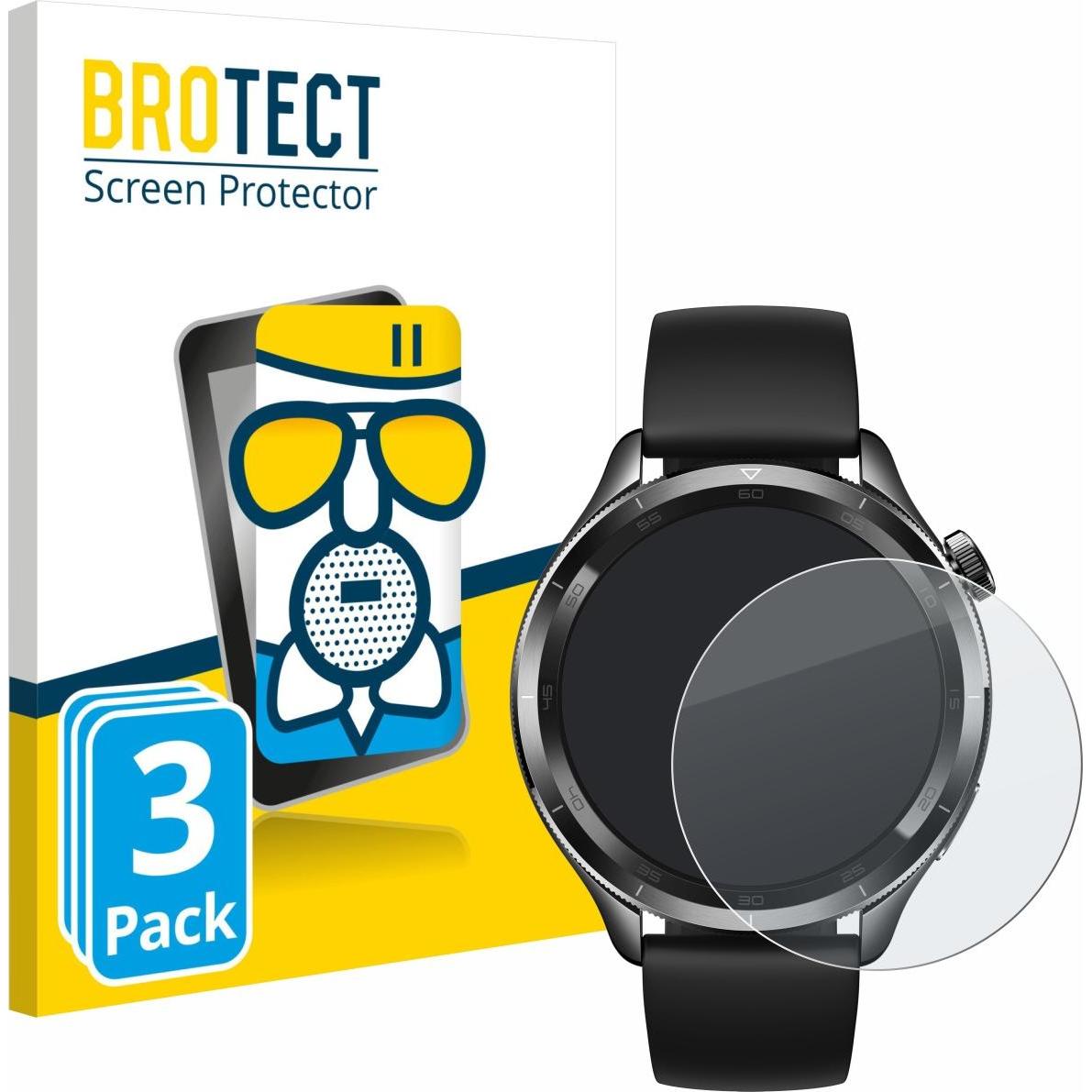 BROTECT Schutzglas Schutzfolie Displayschutz Display Schutz Glas Folie matt, Smartwatch Schutzfolie, Grau