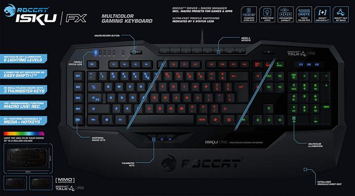 Produktbild Roccat Isku FX (CH, Kabelgebunden)