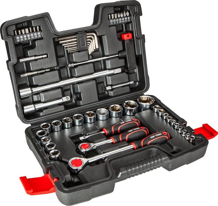 TOP Steeksleutelset 1/4 ", 1/2", 53 st.