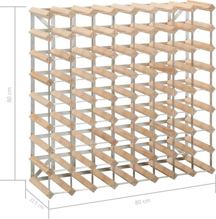 Actual product image vidaXL Dorkas (80 x 22.5 x 80 cm, 72 Fl.)