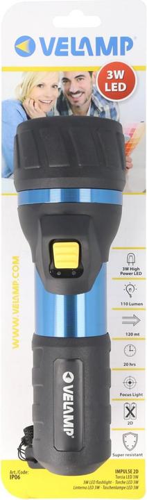 Actual product image Velamp LED-Taschenlampe High Power, wasser- und stossfest (6.50 cm, 110 lm)