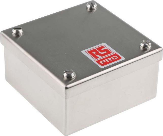 Actual product image RS PRO Stainless Stl adaptable box 100x100x50