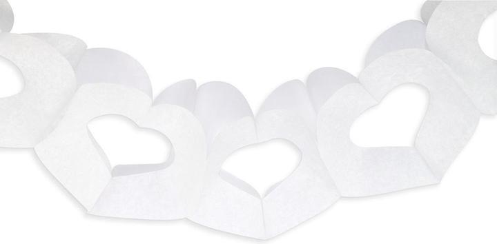 Produktbild ScrapCooking Girlande Herzen weiss (1 Stk.)
