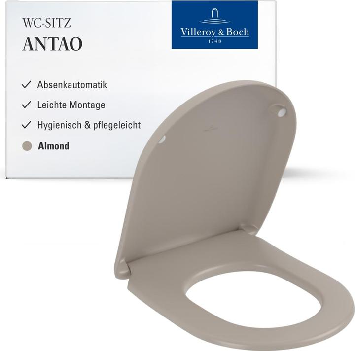 Produktbild Villeroy & Boch Antao WC-Sitz, mit Absenkautomatik und abnehmbaren Sitz