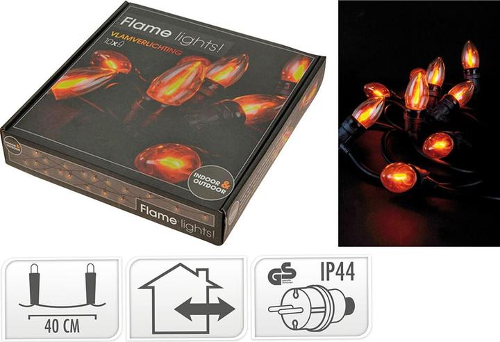 Actual product image Lifetime LED fairy lights 5.1 m 1.5 m black flame effect (5.10 m)