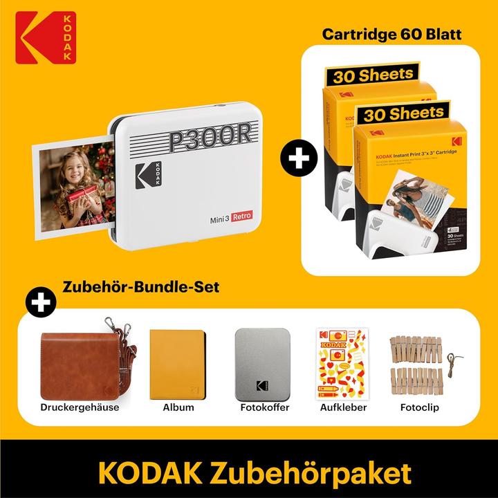 Image du produit Kodak Mini 3 Retro (Thermodirecte, Couleur)