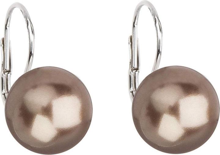 Produktbild Evolution Group Charmante baumelnde Ohrringe mit synthetischen Perlen 711063 Bronze (Bronze)