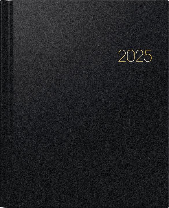 Produktbild Buchkalender Manager Wt7 weektimer 21x26cm 1 Woche/2 Seiten Balacron schwarz 2025 (21 x 26 cm, Deutsch, Italienisch, Französisch, Englisch)