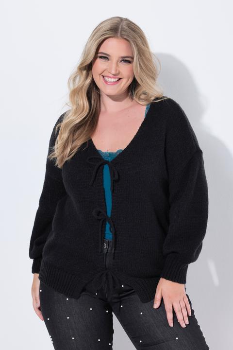 Produktbild Miamoda Strickjacke, Loose Fit, Schleifenverschluss (50, 52)
