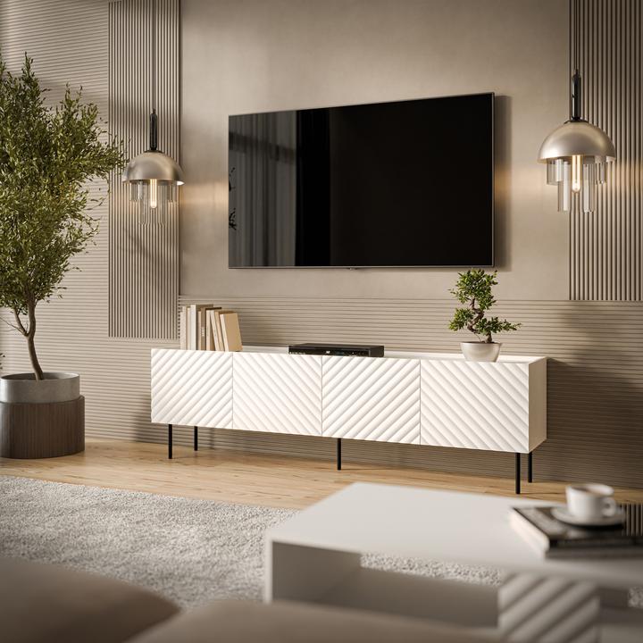 Produktbild Cama LUCCA 4D TV cabinet 200x40x59 white (200 x 40 x 59 cm)