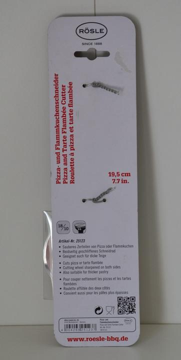 Immagine prodotto Rösle Pizzaschneider Inox 20 cm