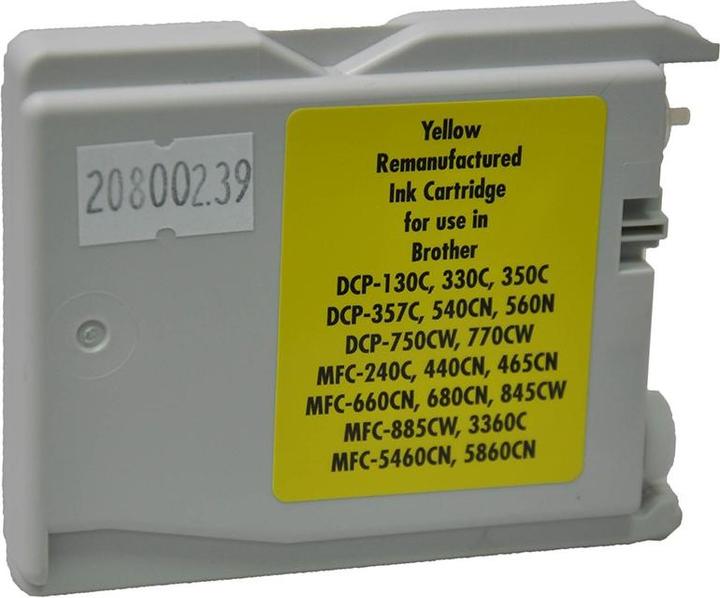 Produktbild V7 Gelb - kompatibel - OEM - wiederaufbereitet - Tintenpatrone (Alternative zu: Bro (Y)