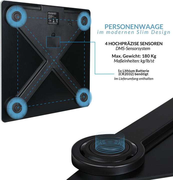 Immagine prodotto Deuba Bilancia pesapersone (180 kg)