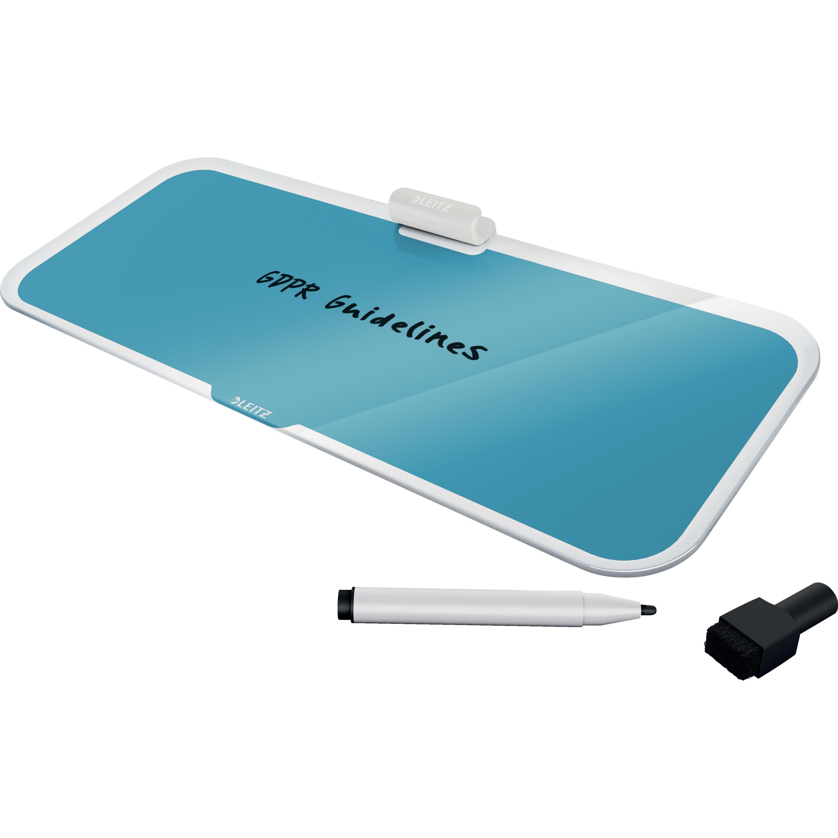 Thumbnail - Leitz, Präsentationstafel, Glassboard Desktop-Memoboard Blau (38 x 15 cm)
