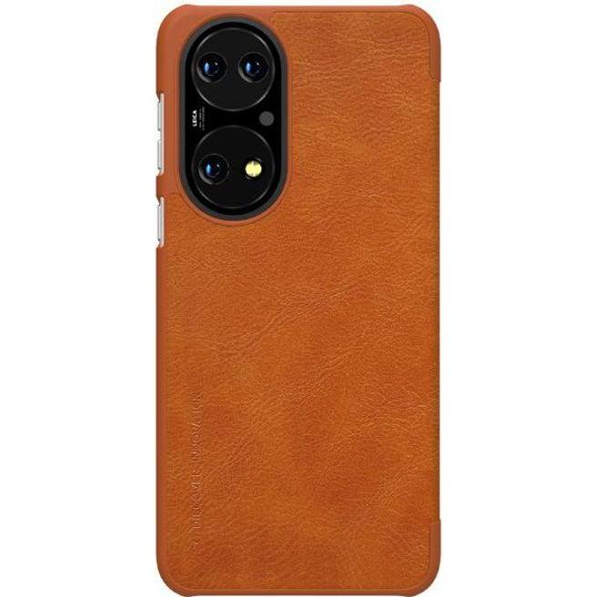 Thumbnail - Nillkin Qin Series (Huawei P50), Smartphone Hülle, Braun