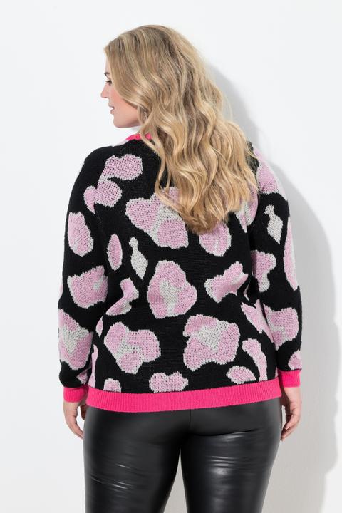 Produktbild Miamoda Pullover, Pailletten Leomuster, Raglan-Langarm (60)