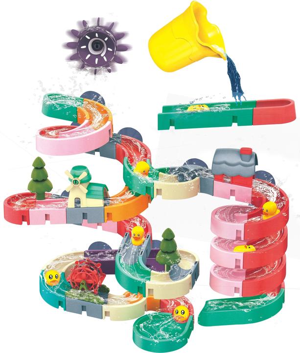 Produktbild Totally Splash Badewanne Rutschbahn XXL 74 Teile