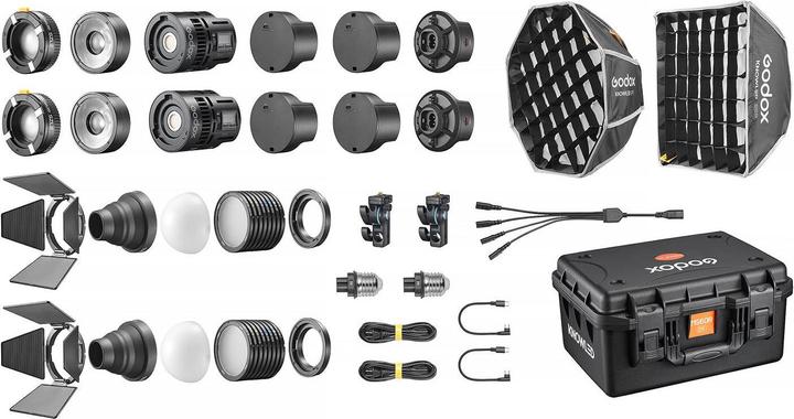 Actual product image Godox KNOWLED MS60R K2 RGB LED 2 Light Kit (Godox)