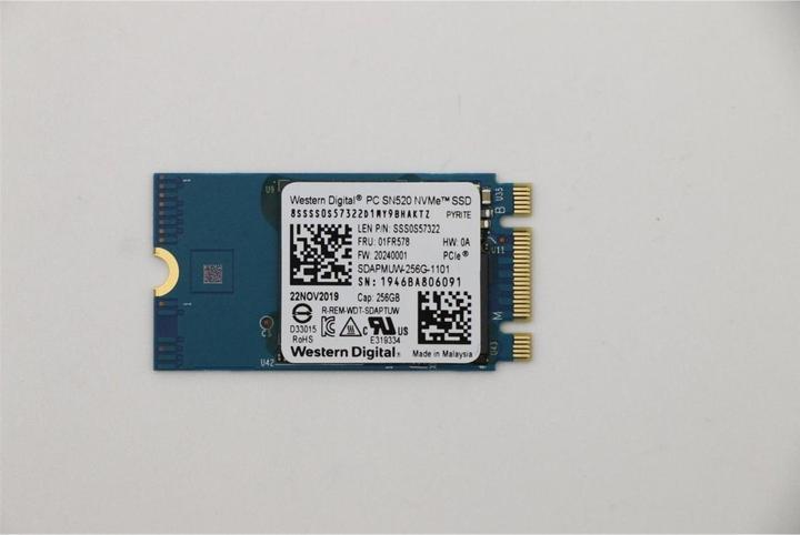 Produktbild Lenovo SDK 1101 256G M.2 PCIe 2242 SS (256 GB, M.2 2242)