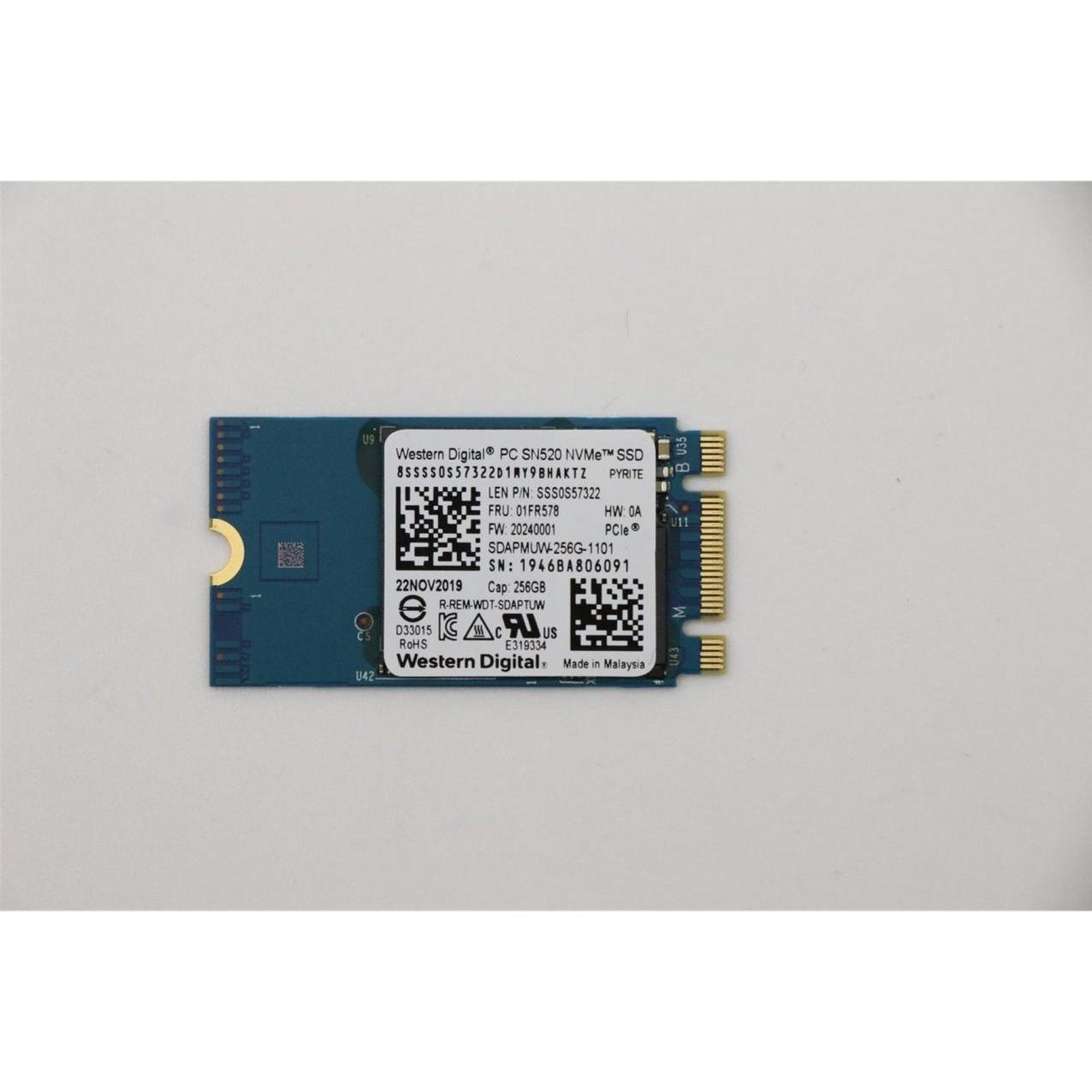 Lenovo SDK 1101 256G M.2 PCIe 2242 SS (256 GB, M.2 2242), SSD