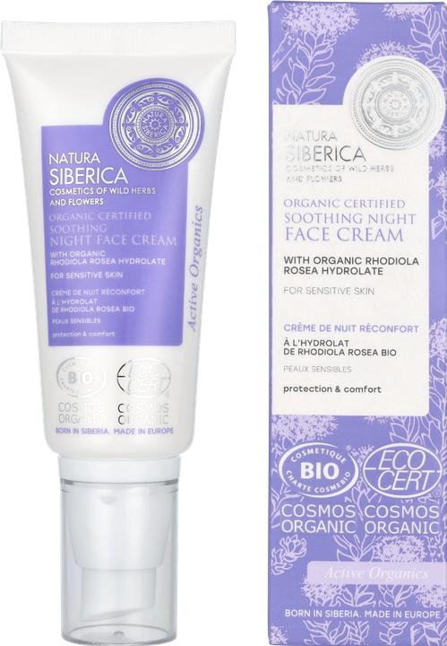 Produktbild Natura Siberica Bio-zertifizierte beruhigende Nacht-Gesichtscreme für empfindliche Haut, 50 ml (50 ml)